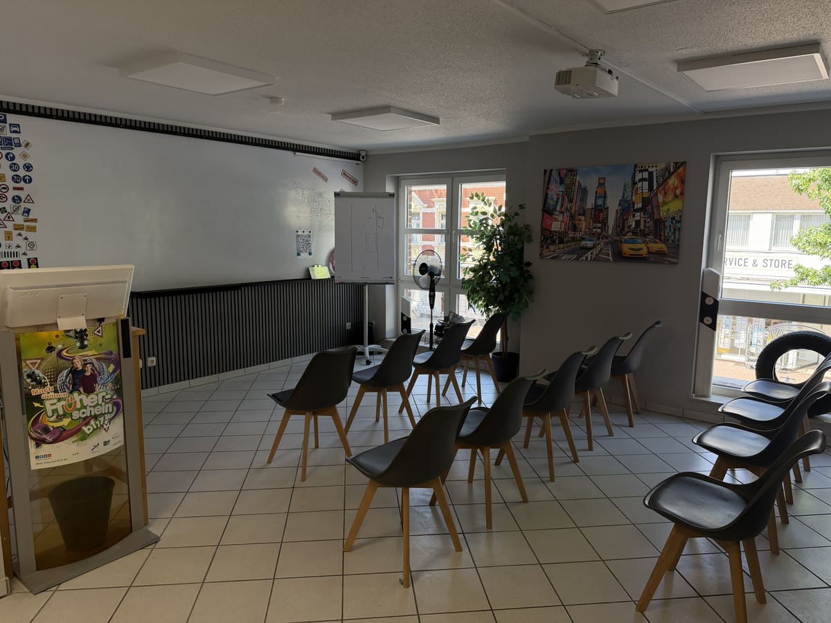 Sitzplätze im Schulungsraum